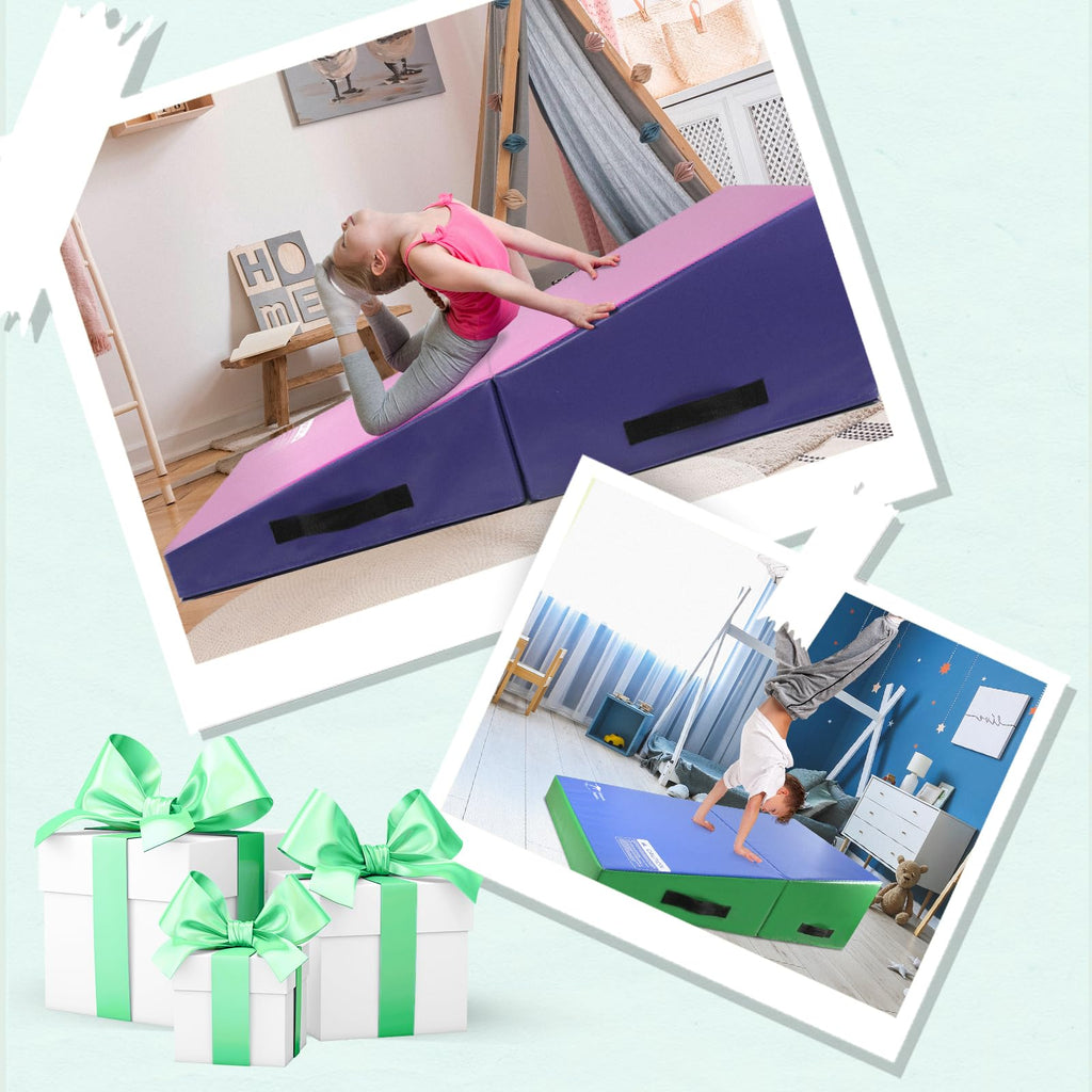 Kangaroo Hoppers Gymnastics Cheese Wedge Mat for Kids Ages 1-12