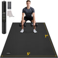 CAMBIVO 8'x6'/7'x5'/6'x4' Large Exercise Mat Workout Mat for Home Gym, 7mm