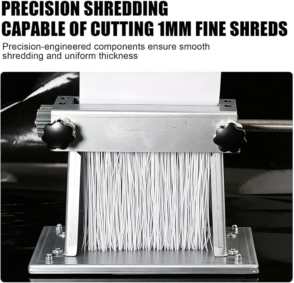 Hand Crank Raffia Shredder, StainlessâSteel Manual Shredder