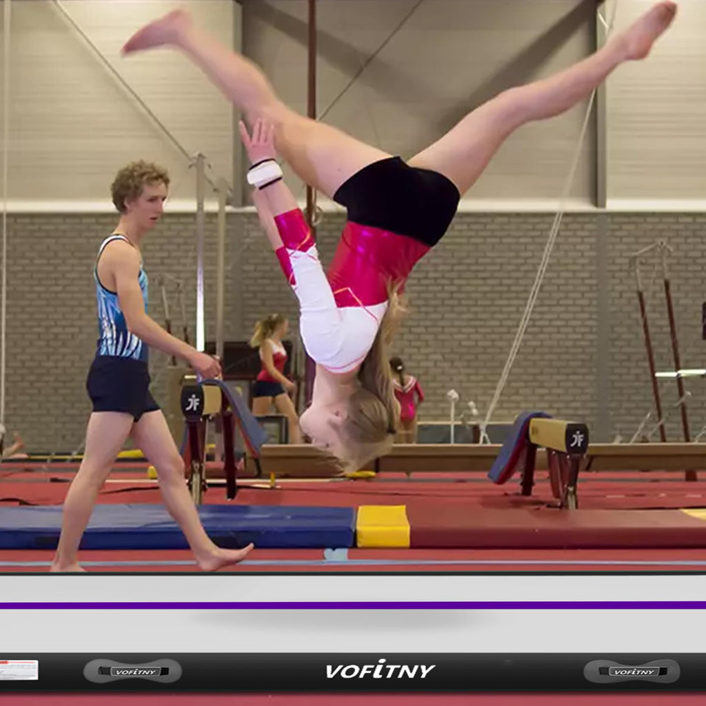 VOFiTNY Inflatable Gymnastics Air mat Tumbling Track for Home