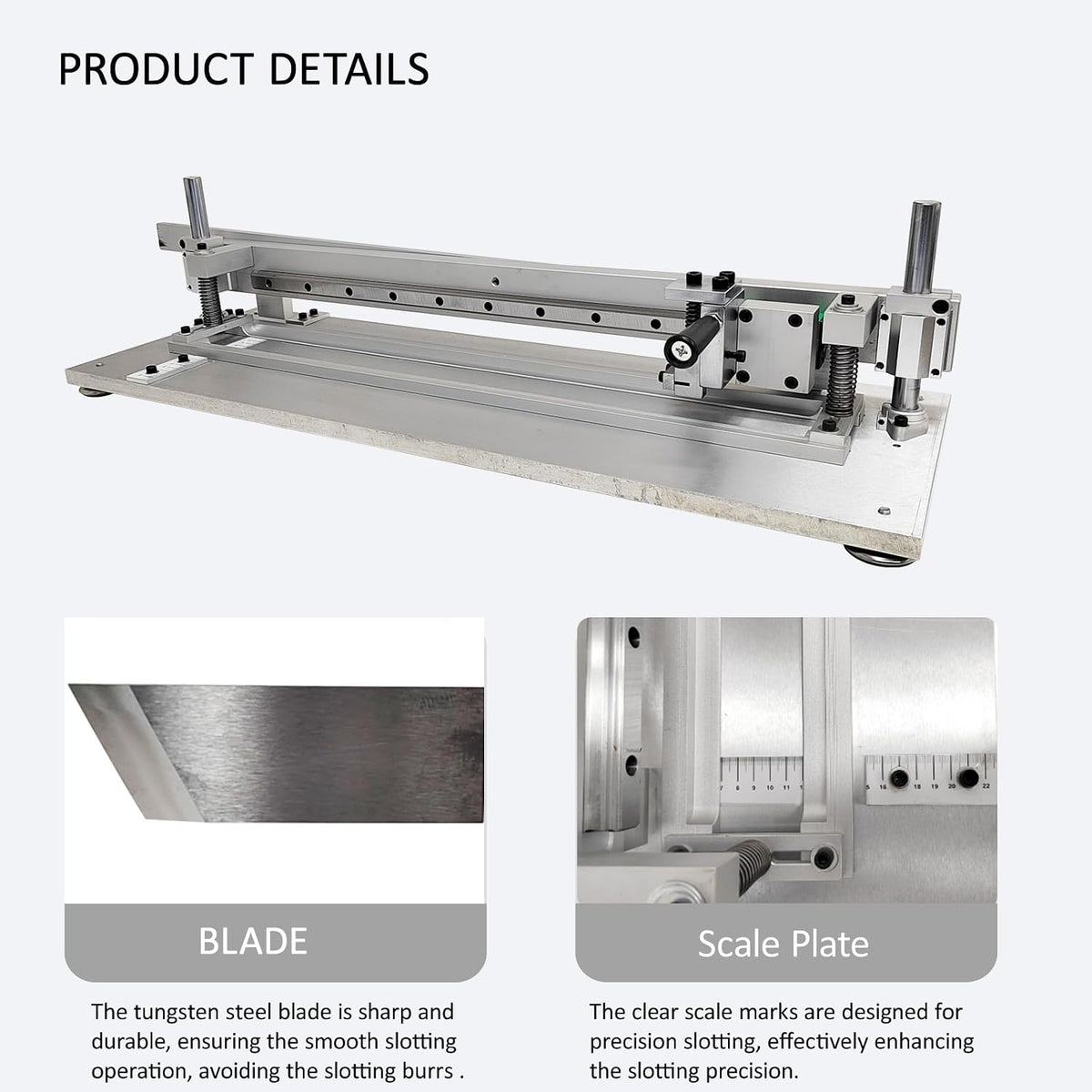 HayWHNKN Paperboard Cardboard Slotting Machine Manual Multi-Angle Grooving Tool for Gift & Product Boxes Adjustable Slotting Thickness 0.04-0.2 Inch for Small Batch & Sample Making