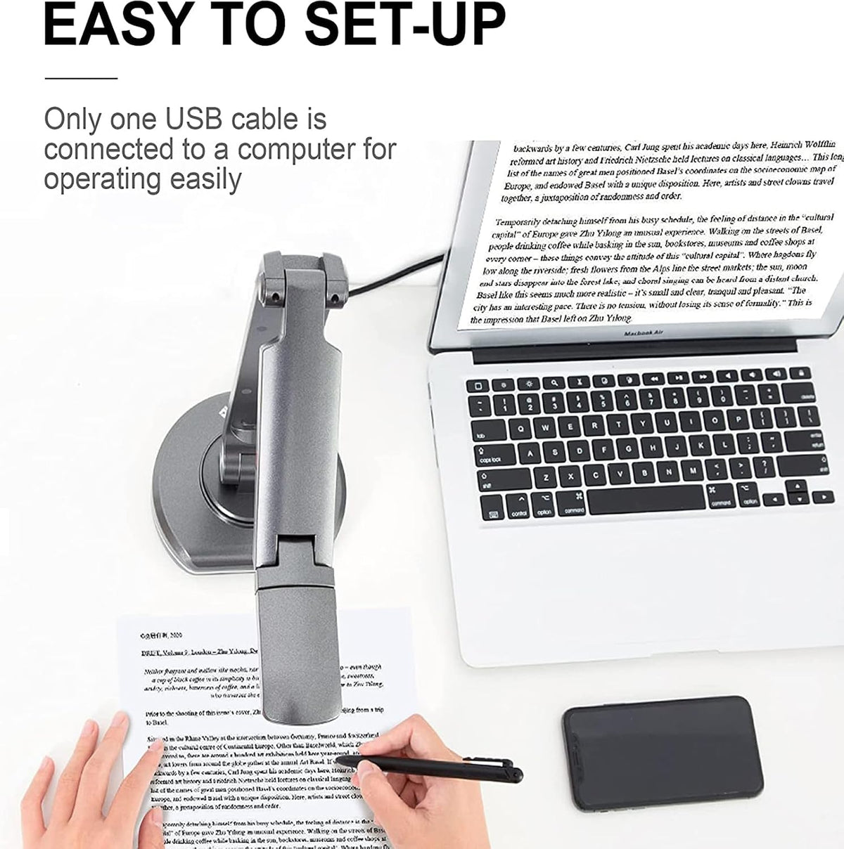 JOYUSING V500S USB Document Camera for Teachers â 8MP Auto-Focus