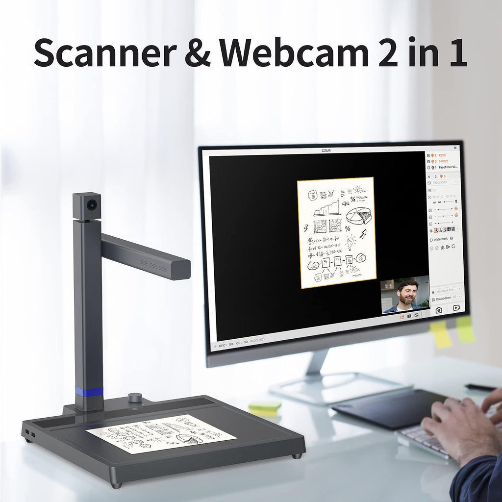 CZUR Shine Surface Pro 16MP Book & Document Scanner