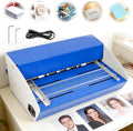 3-in-1 Electric Creasing Machine, 460mm Folding Paper Creasing Perforating Maker with Scale Ruler for Photos Documents Menus Envelopes Note, Heavy Duty Metal Paper Creaser Scorer