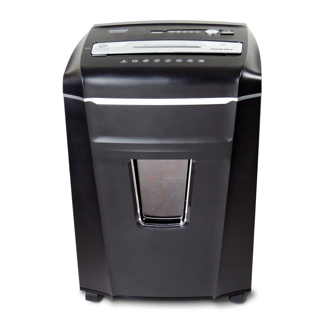 Aurora AU1270XB Professional Grade 12-Sheet Security P-4 Cross-Cut Paper and Credit Card/ 20 Minutes Continuous Run Time Shredder