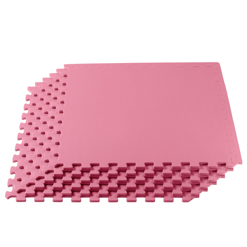 We Sell Mats 3/8" Thick Multipurpose EVA Foam Exercise Floor Mat, Interlocking Tiles, Anti-Fatigue for Home or Gym