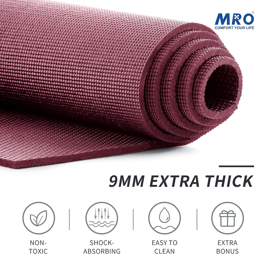 MRO Extra Large Yoga Mat, 12'x6'/9'x6'/7'x5'/6'x4' (9MM)