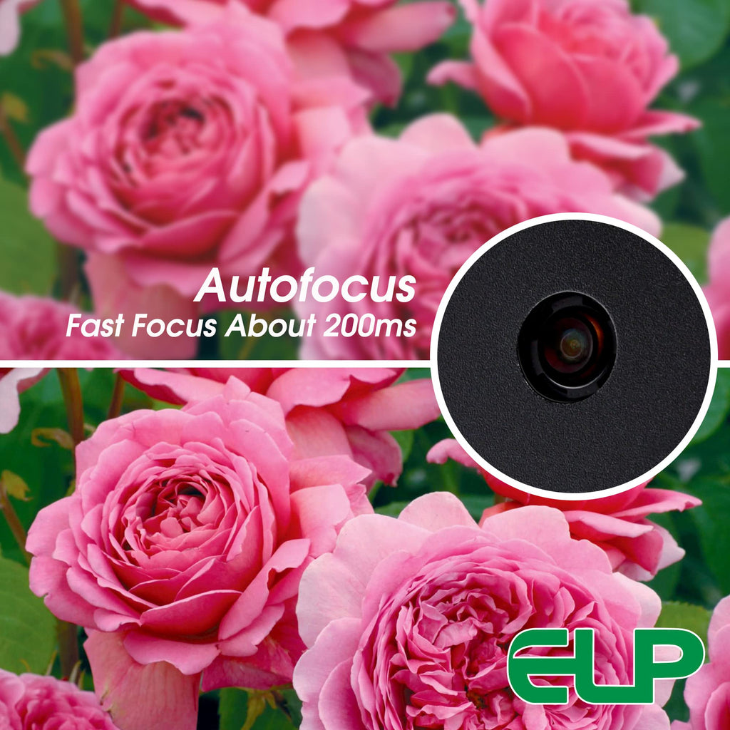 ELP 48MP Fast Autofocus USB Camera Module with 70degree No Distortion Lens for Computer Mini UVC USB2.0 Industrial Webcam Board 8000 * 6000 USB with Camera for Laptop PC Raspberry pi Jetson Nano