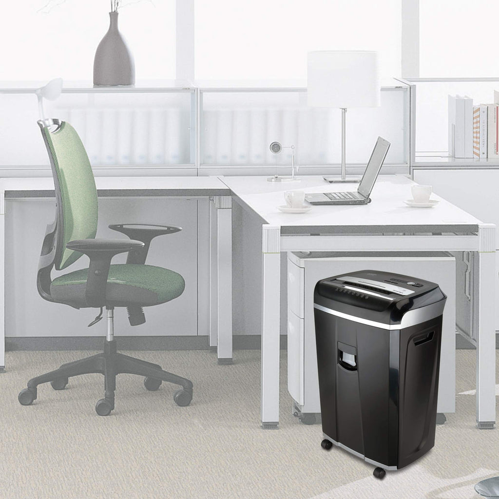 Aurora AU1270XB Professional Grade 12-Sheet Security P-4 Cross-Cut Paper and Credit Card/ 20 Minutes Continuous Run Time Shredder