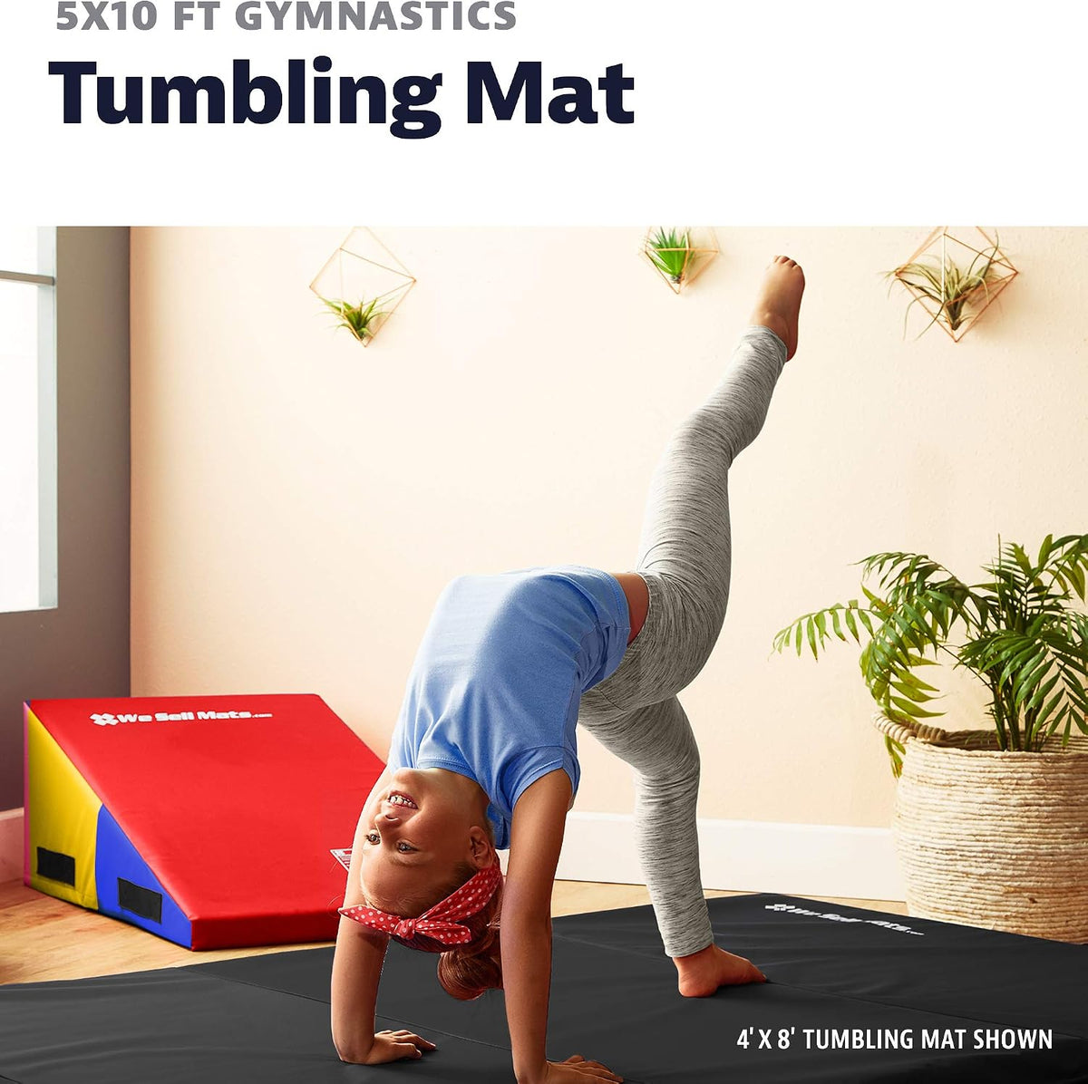 We Sell Mats 5 x 10 Foot Gymnastics Tumbling Mat