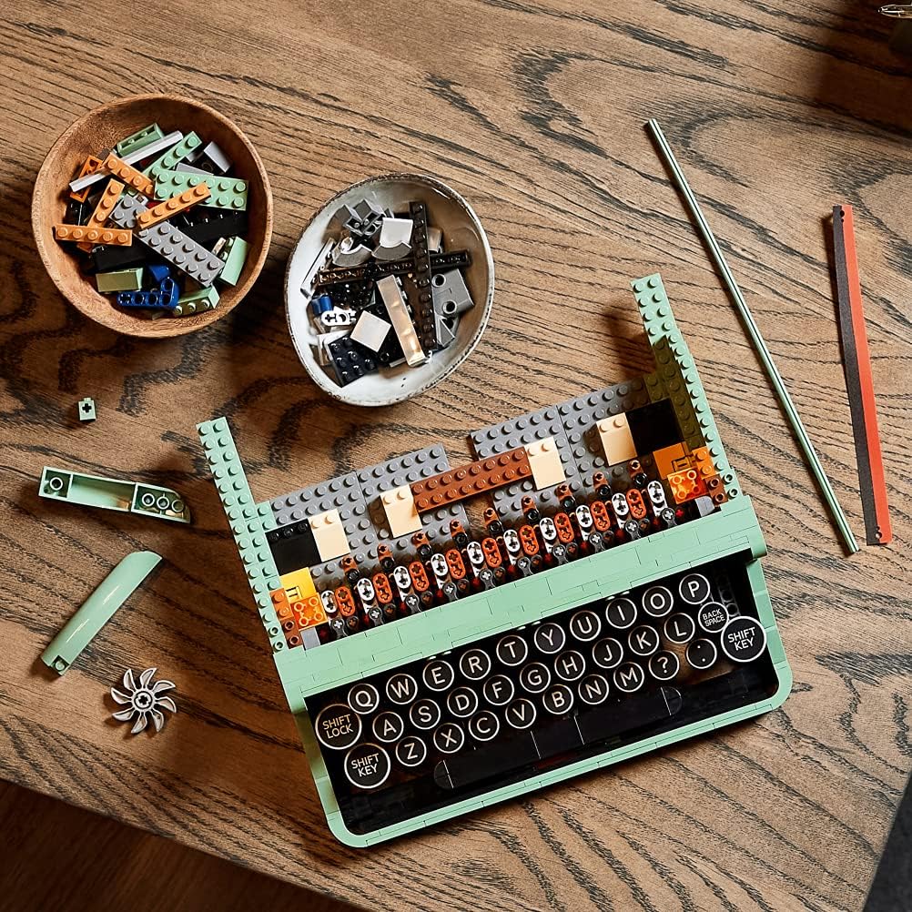 Lego 21327 Ideas The Vintage Writing Machine, Original Gift, Creative Hobby Kits for Adults, Building Set
