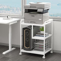 Fannova Large Printer & PC Tower Stand with Wheels for Home Office Storage