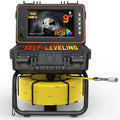 Powerwill Drain Camera with Self-Leveling, 165 ft / 50 m Sewer Pipe Inspection System, 9-Inch 1080P IPS Monitor, IP68-Rated Camera Head, 5 mm Push Cable with Meter Marking, DVR, 5X Zoom, 32GB Card