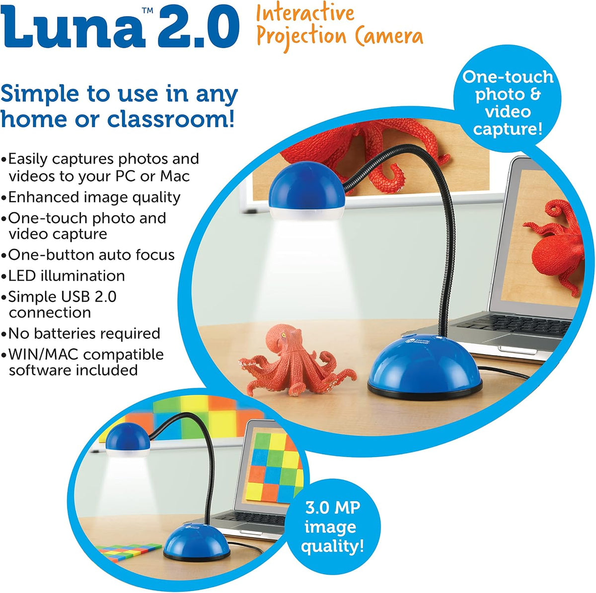 Learning Resources Luna 2.0 Interactive Projection Camera