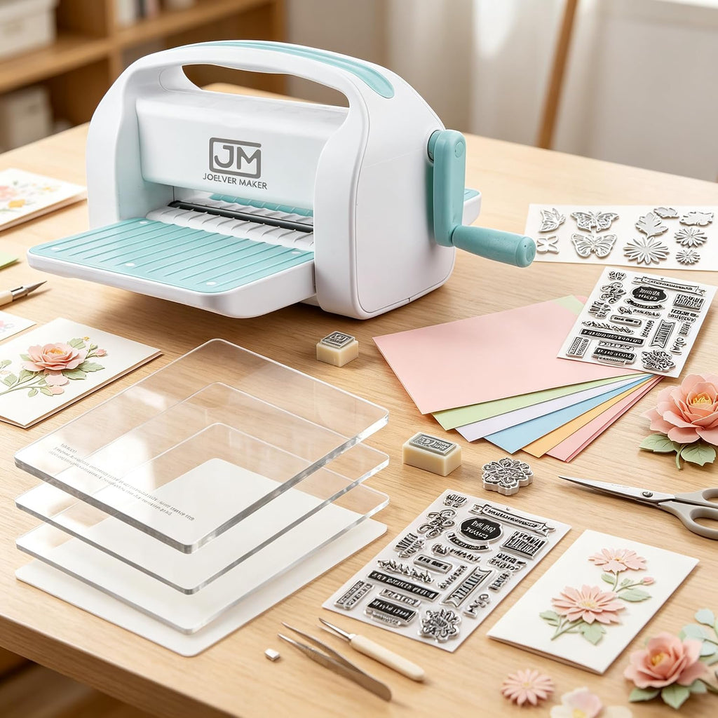 Die Cutting Machine for Card Making, Foldable Embossing Machine for Scrapbookingï¼DIY Paper Craft (Gift Box), 9" Opening