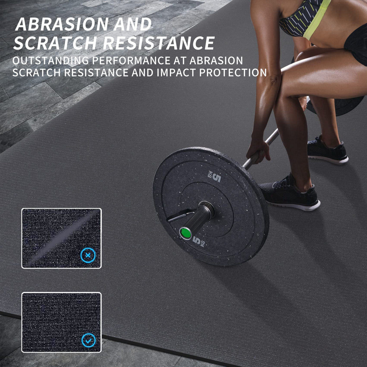 MRO Extra Large Exercise Mat 15'x6'/12'x6'/9'x6'(7mm)
