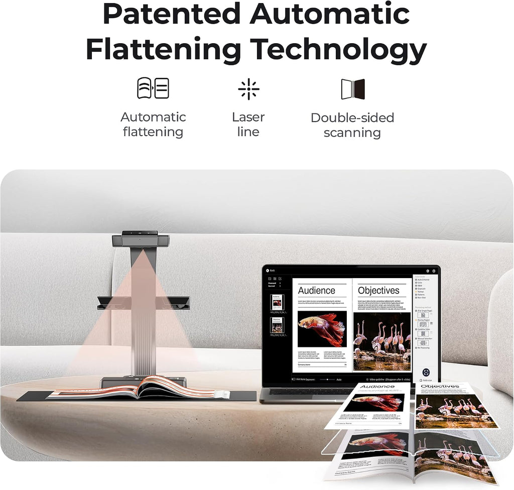 CZUR ET16 Plus Advanced Book & Document Scanner, 16MP Camera