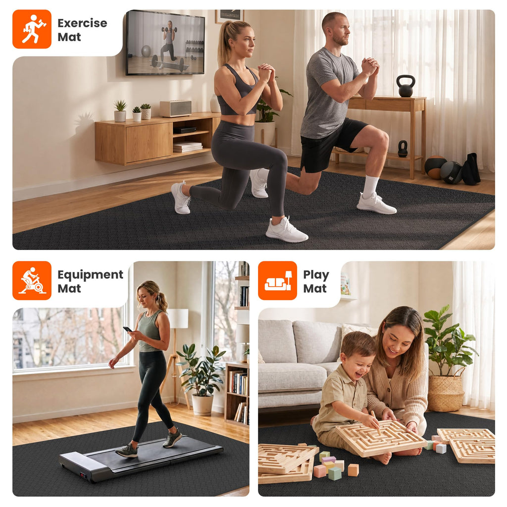 Stepwaver Extra Large Exercise Mat - 7'x5'/8'x5'/9'x5'/10'x5'x10mm