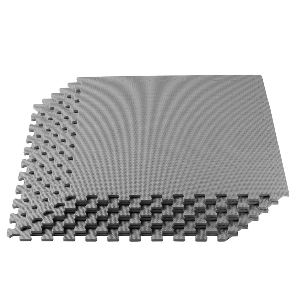 We Sell Mats 3/8" Thick Multipurpose EVA Foam Exercise Floor Mat, Interlocking Tiles, Anti-Fatigue for Home or Gym