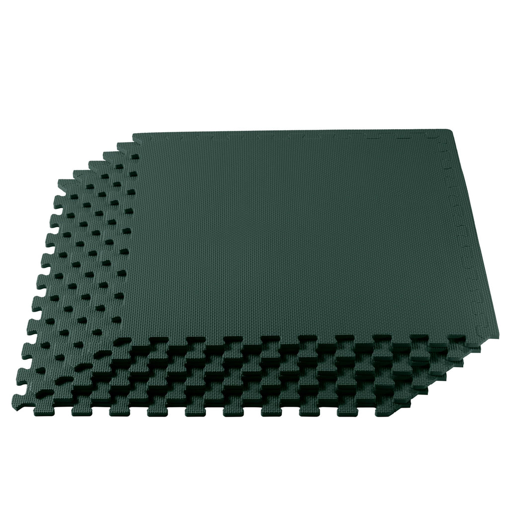 We Sell Mats 3/8" Thick Multipurpose EVA Foam Exercise Floor Mat, Interlocking Tiles, Anti-Fatigue for Home or Gym