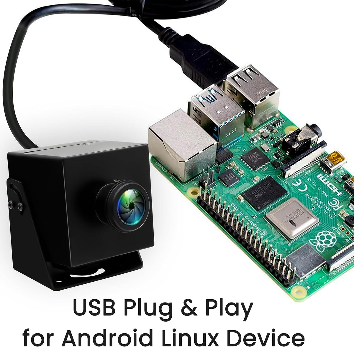 48MP USB Camera 8K Webcam 6000P Ultra HD Cam with 200Degree Wide Angle Fisheye Lens PC Computer Lightburn for Laser Engraver Plug and Play for Document Scanning Face Recognition