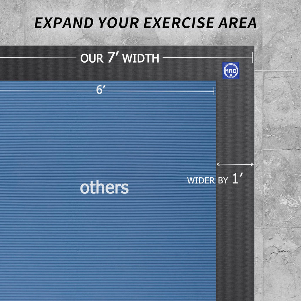 MRO Extra Large Exercise Mat 12'x7'/9'x7'/7'x7'/7'x5'(7mm)
