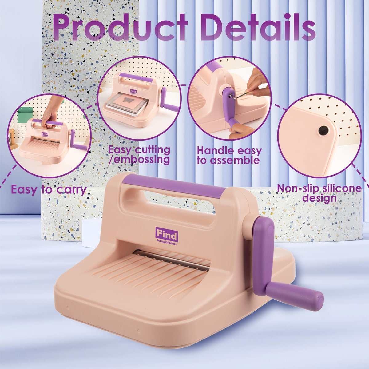 Die Cutting Machine for Card Making, Foldable Embossing Machine for Scrapbookingï¼DIY Paper Craft (Gift Box), 9" Opening