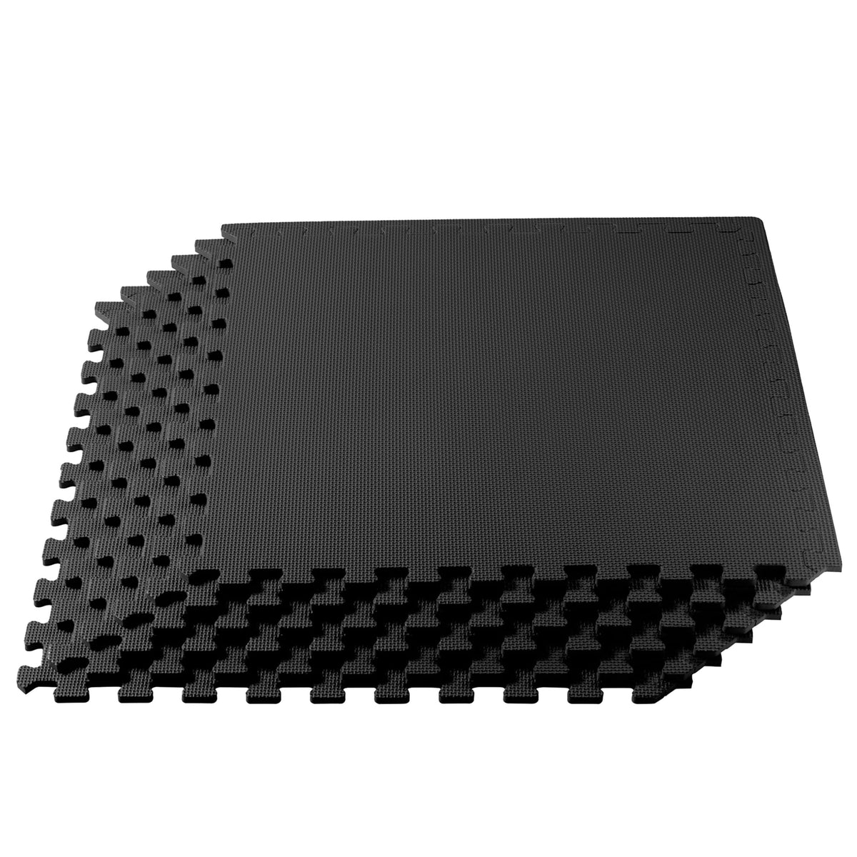 We Sell Mats 3/8" Thick Multipurpose EVA Foam Exercise Floor Mat, Interlocking Tiles, Anti-Fatigue for Home or Gym