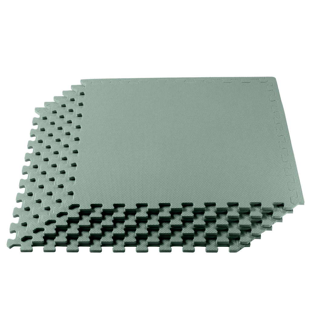 We Sell Mats 3/8" Thick Multipurpose EVA Foam Exercise Floor Mat, Interlocking Tiles, Anti-Fatigue for Home or Gym