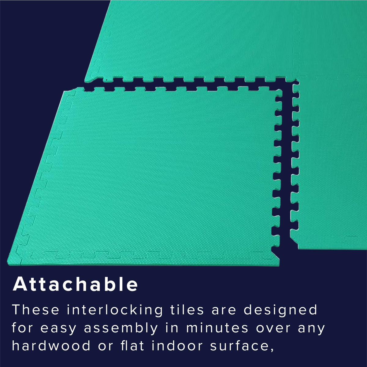 We Sell Mats 3/8" Thick Multipurpose EVA Foam Exercise Floor Mat, Interlocking Tiles, Anti-Fatigue for Home or Gym