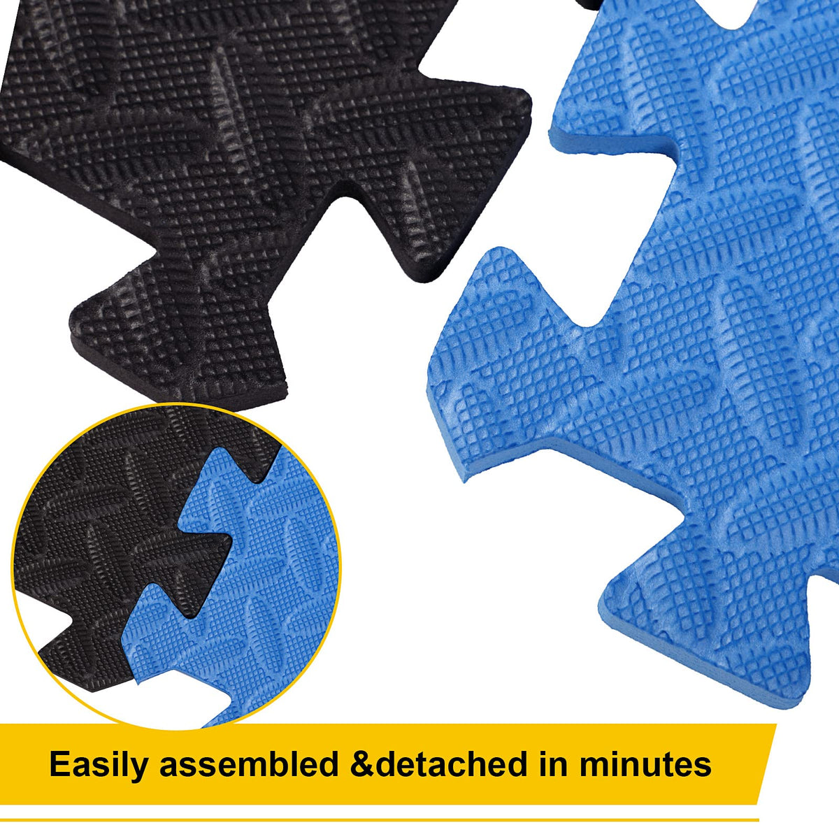 Ecally 100 Pcs 12 x 12 Gym Mat Foam Floor Mats for Home Gym Covers 96 Sq Ft Puzzle Exercise Square Interlocking Carpet Tiles with Border for Workouts Equipment Yoga Pilates (Black,Red)