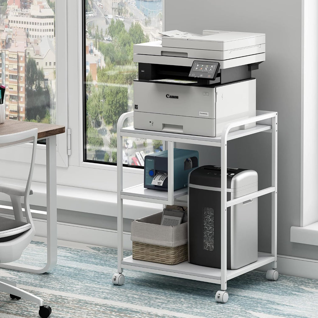 Fannova Large Printer & PC Tower Stand with Wheels for Home Office Storage