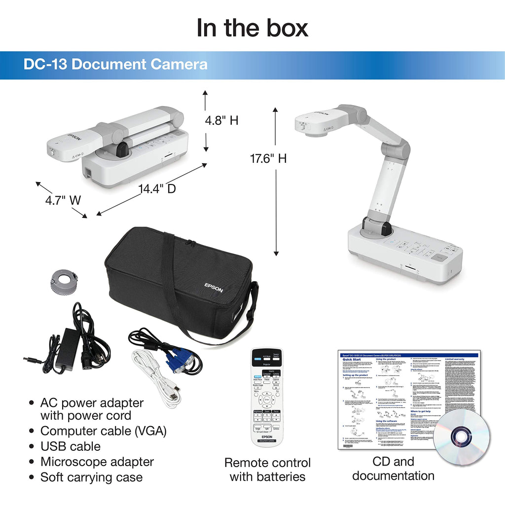 Epson DC-21 High-Definition Document Camera