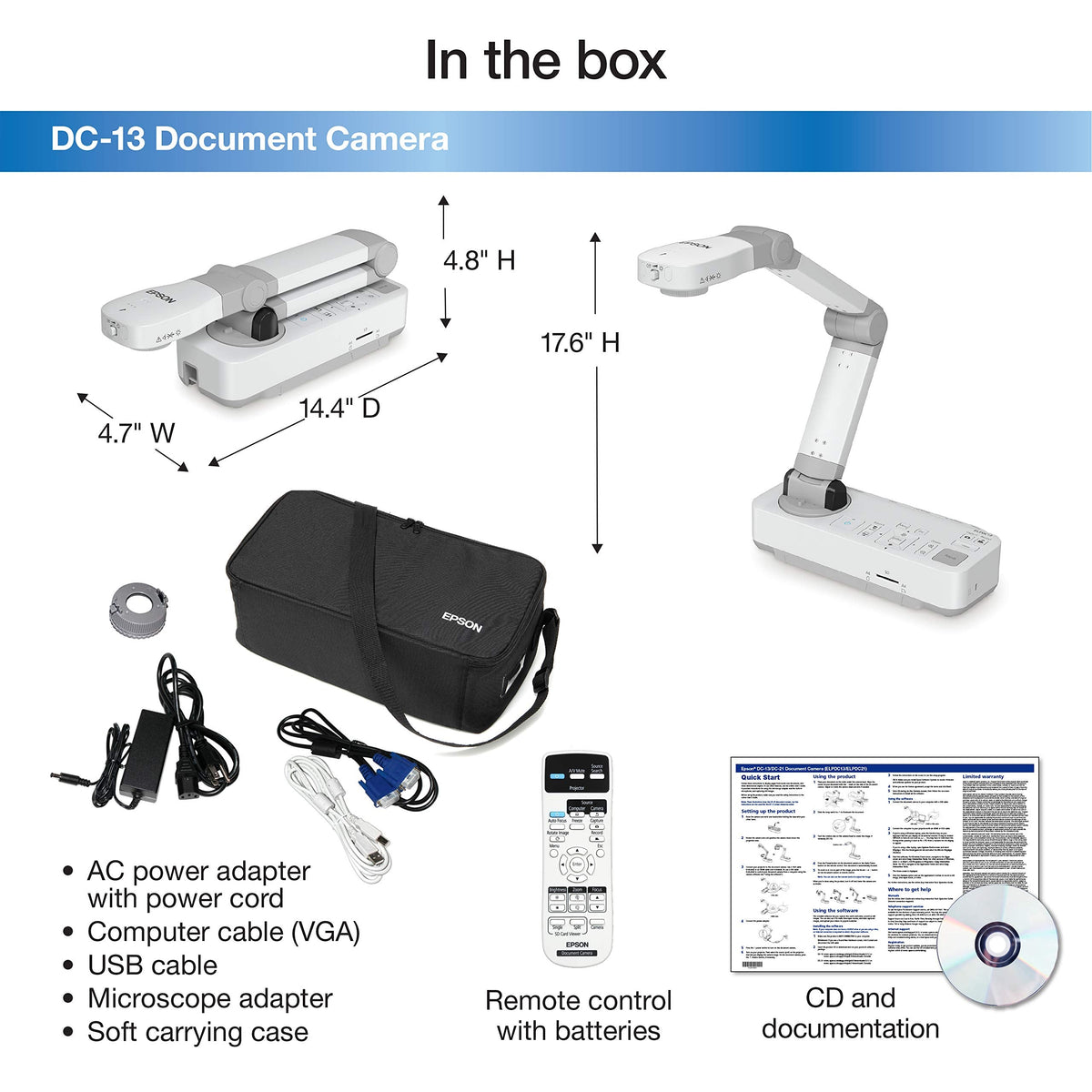 Epson DC-21 High-Definition Document Camera