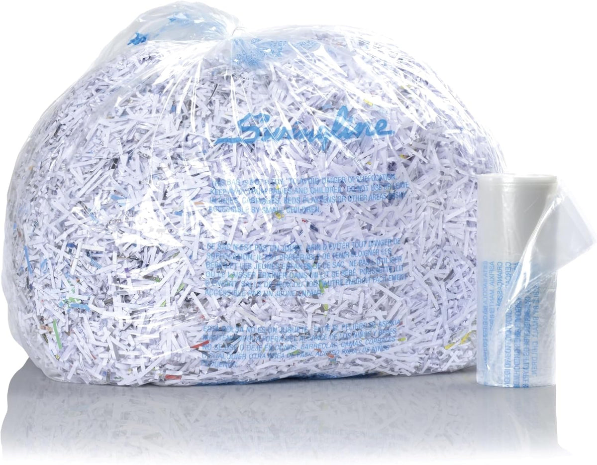 GBC Shredder Bags, For TAA Compliant Shredders, Plastic, 30-60 Gallon, 100/Pack (1145482)