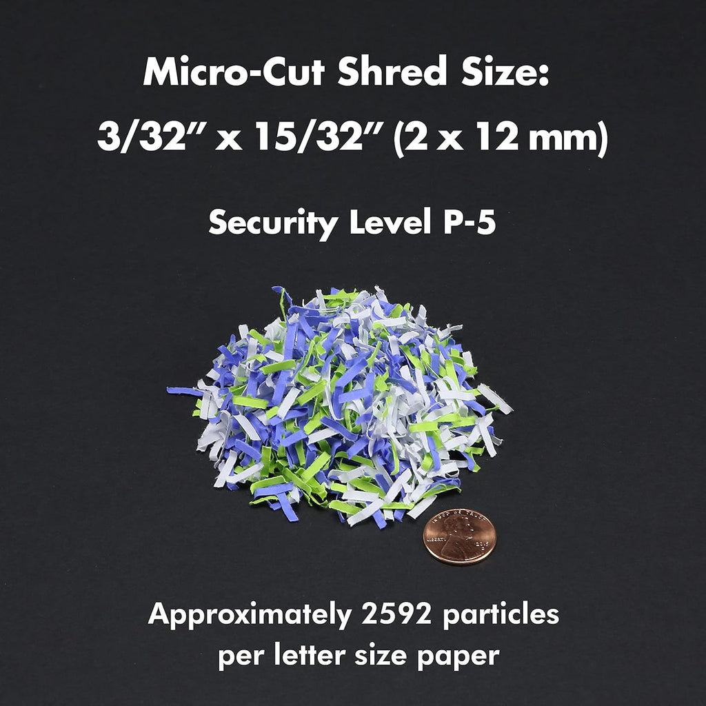Aurora AU1235MA Professional Grade 12-Sheet High Security Micro-Cut Paper and Credit Card Shredder/ 20 Minutes Run/Security Level P-5