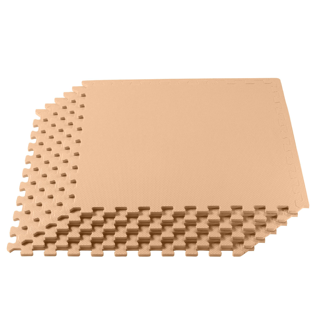 We Sell Mats 3/8" Thick Multipurpose EVA Foam Exercise Floor Mat, Interlocking Tiles, Anti-Fatigue for Home or Gym