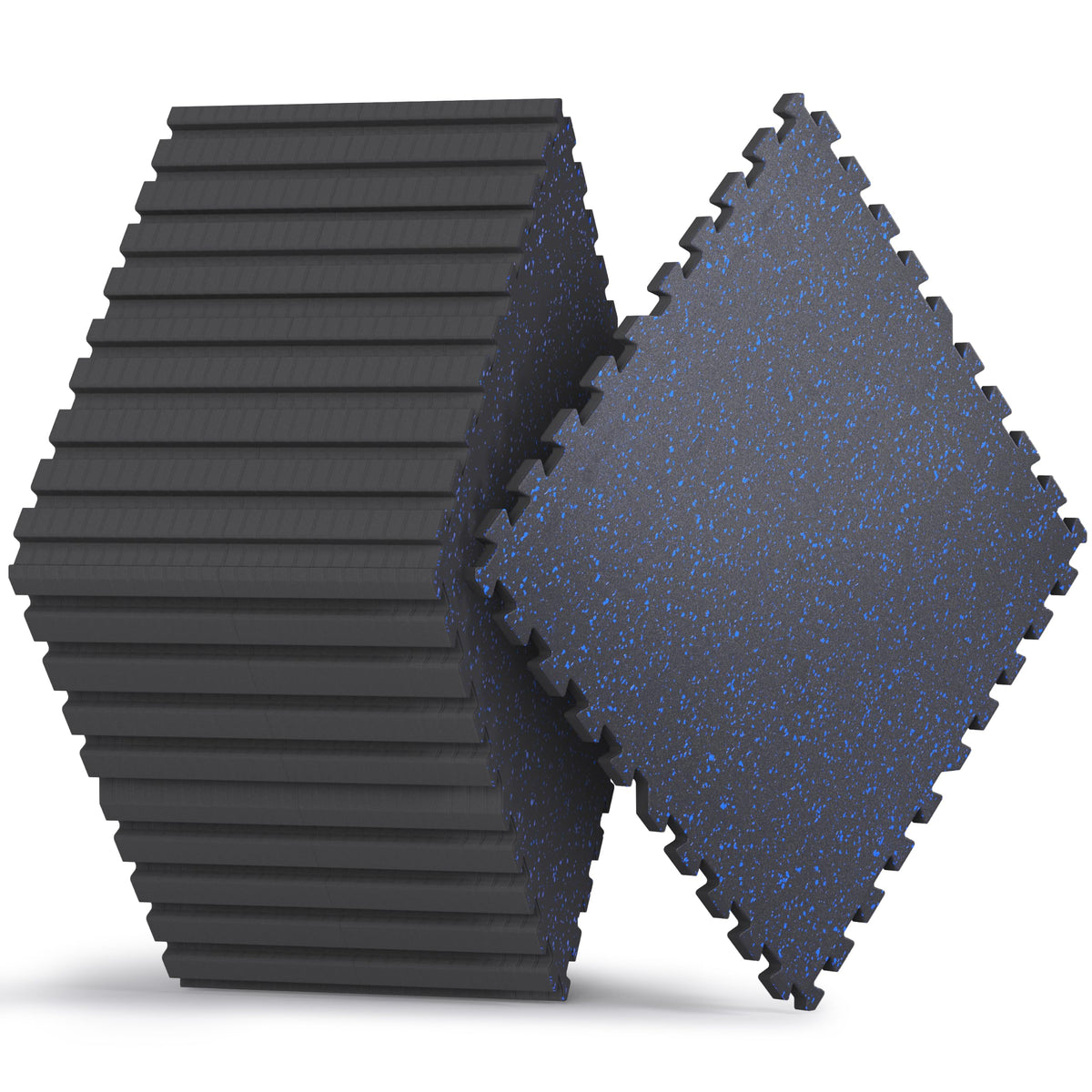 AIRHOP 1/2" Thick 48 Sq Ft Gym Flooring for Home Gym, Rubber Top Gym Mats