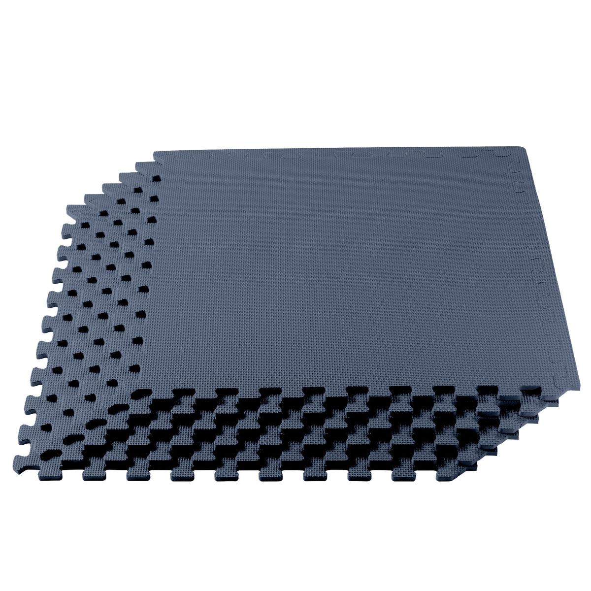We Sell Mats 3/8" Thick Multipurpose EVA Foam Exercise Floor Mat, Interlocking Tiles, Anti-Fatigue for Home or Gym