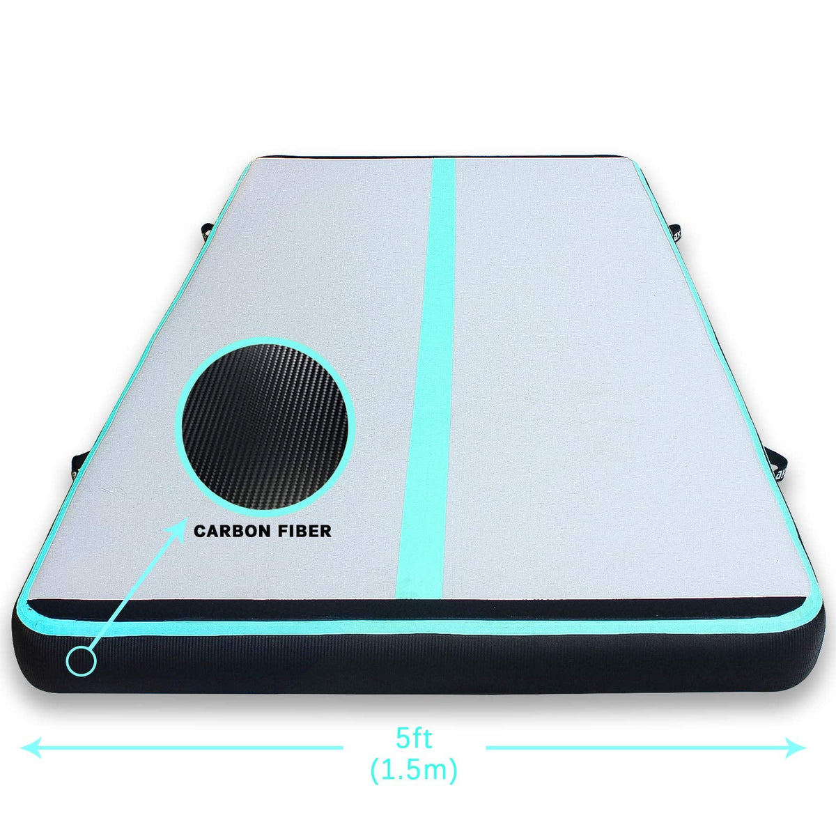 AKSPORT Gymnastics Air Mat Tumble Track Tumbling Mat Inflatable Floor Mats with Air Pump for Home Use/Tumble/Gym/Training/Cheerleading/Parkour/Beach/Park/Water