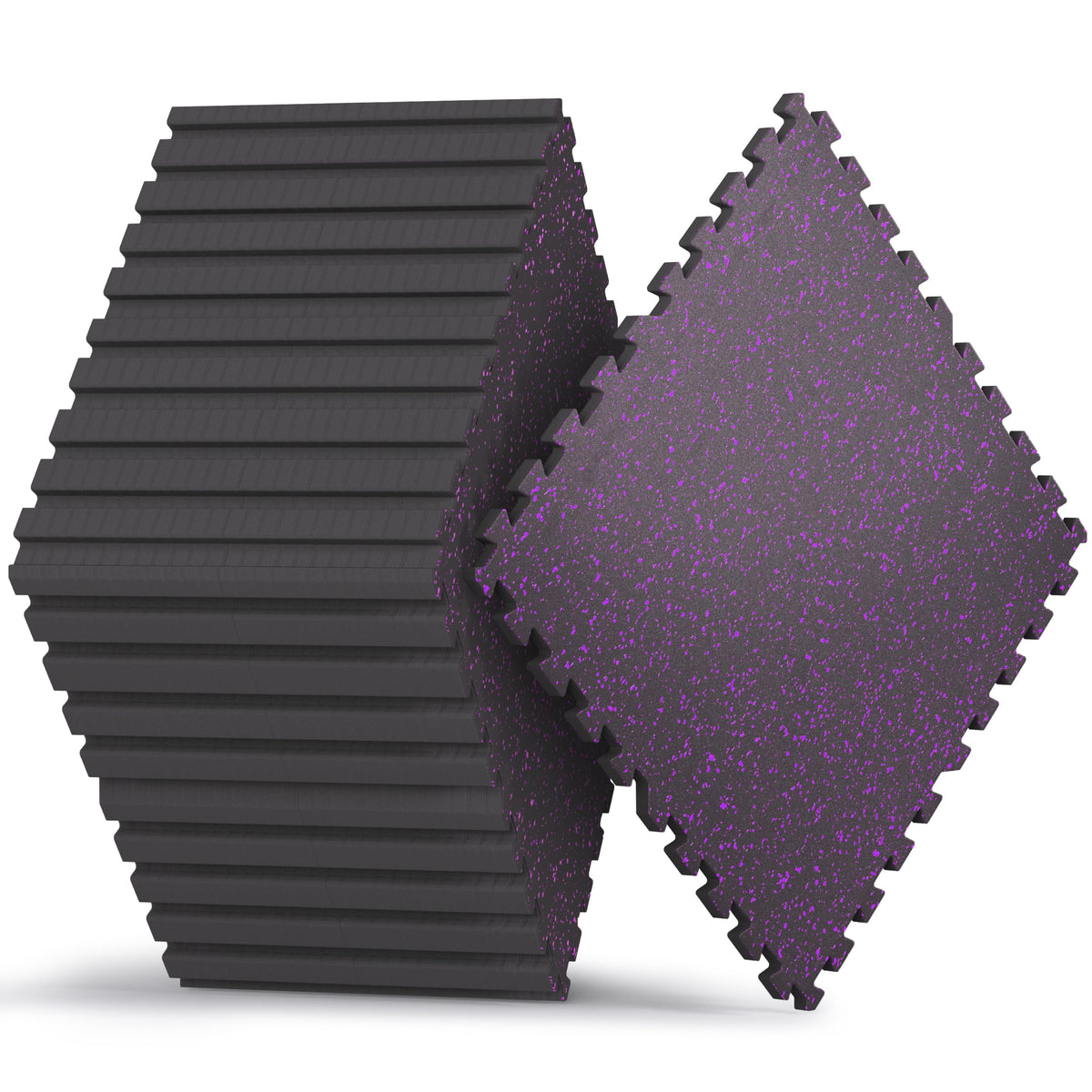 AIRHOP 1/2" Thick 48 Sq Ft Gym Flooring for Home Gym, Rubber Top Gym Mats