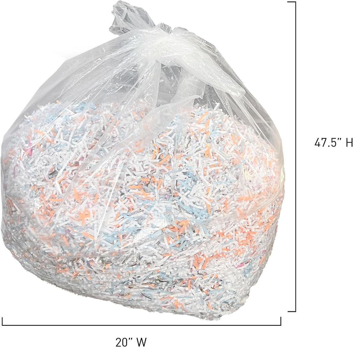 IDEAL AC0920H Shredder Bags â 20â x 47â Case of 80, Gusseted, 40-Gallon Capacity, Heavy-Duty Bags for IDEAL Shredder Models 2503, 2604, and 3104.