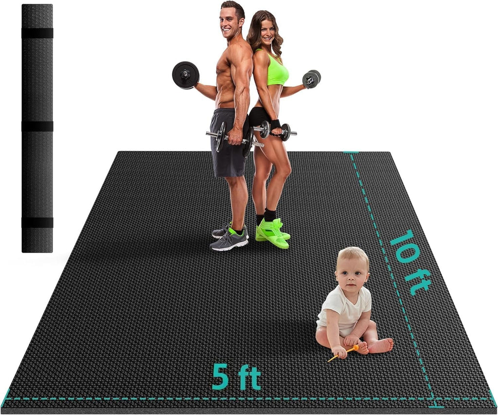 Stepwaver Large Exercise Mat, 6'x4'/7'x5'/8'x5'/9'x5'/10'x5'/12'x5'x8mm