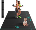 Stepwaver Large Exercise Mat, 6'x4'/7'x5'/8'x5'/9'x5'/10'x5'/12'x5'x8mm