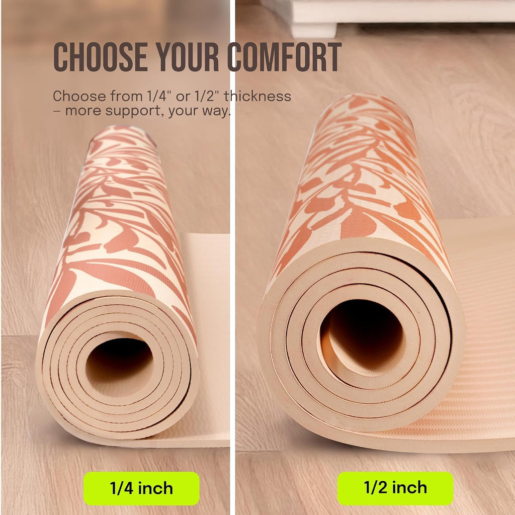 Gogokiwi Extra Large Yoga Mat 6'x4', Thick Exercise Mats for Home Workout