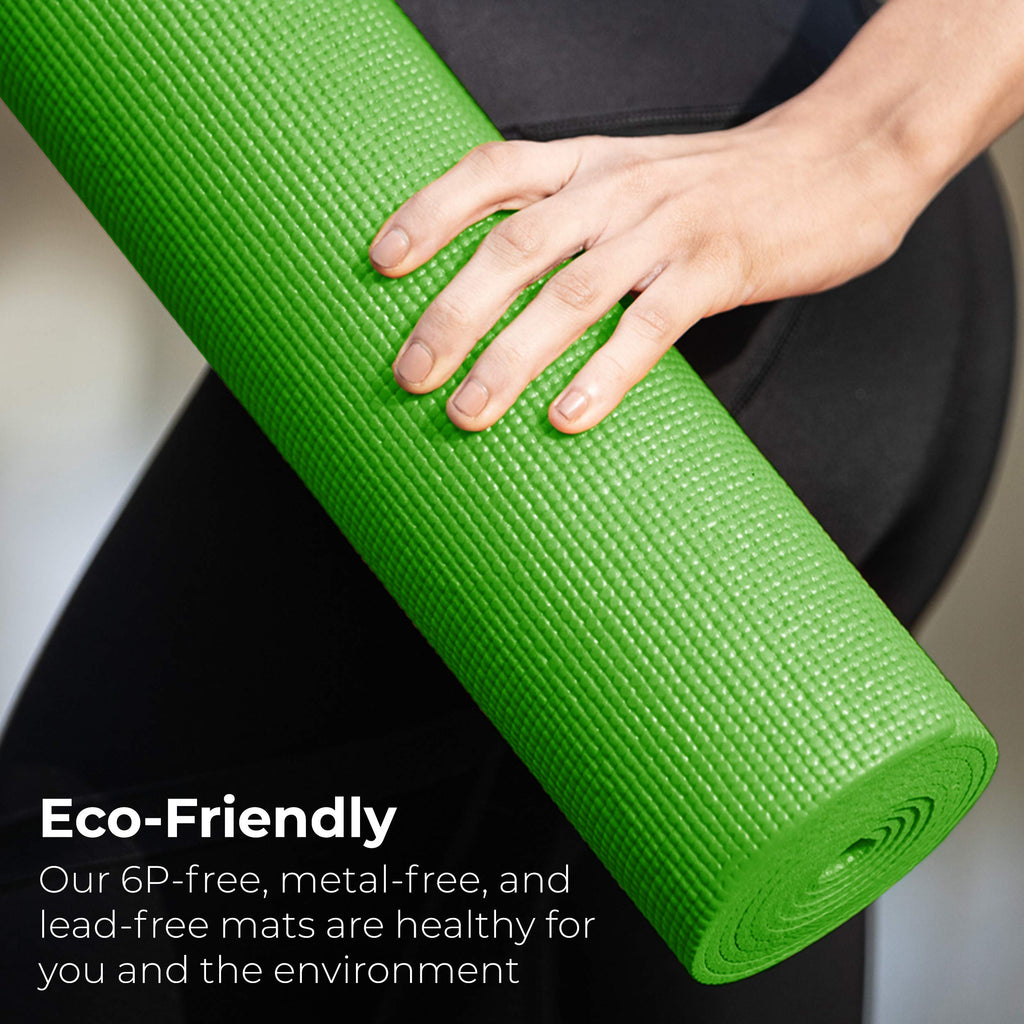 Bulk Yoga Mats, 10 Pack, 4mm Thick, 68x24in