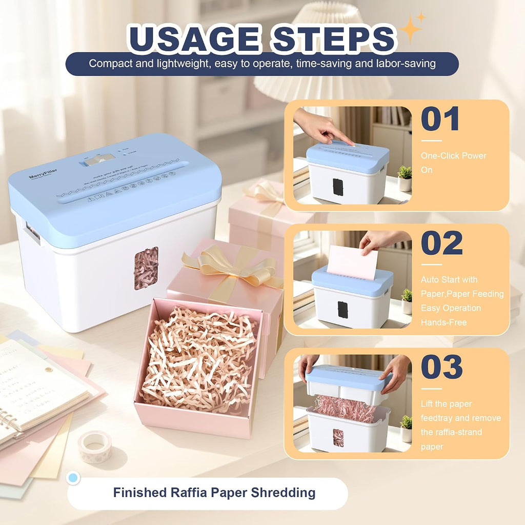 Electric Crinkle Paper Shredder for Gift Box Filler Home Office