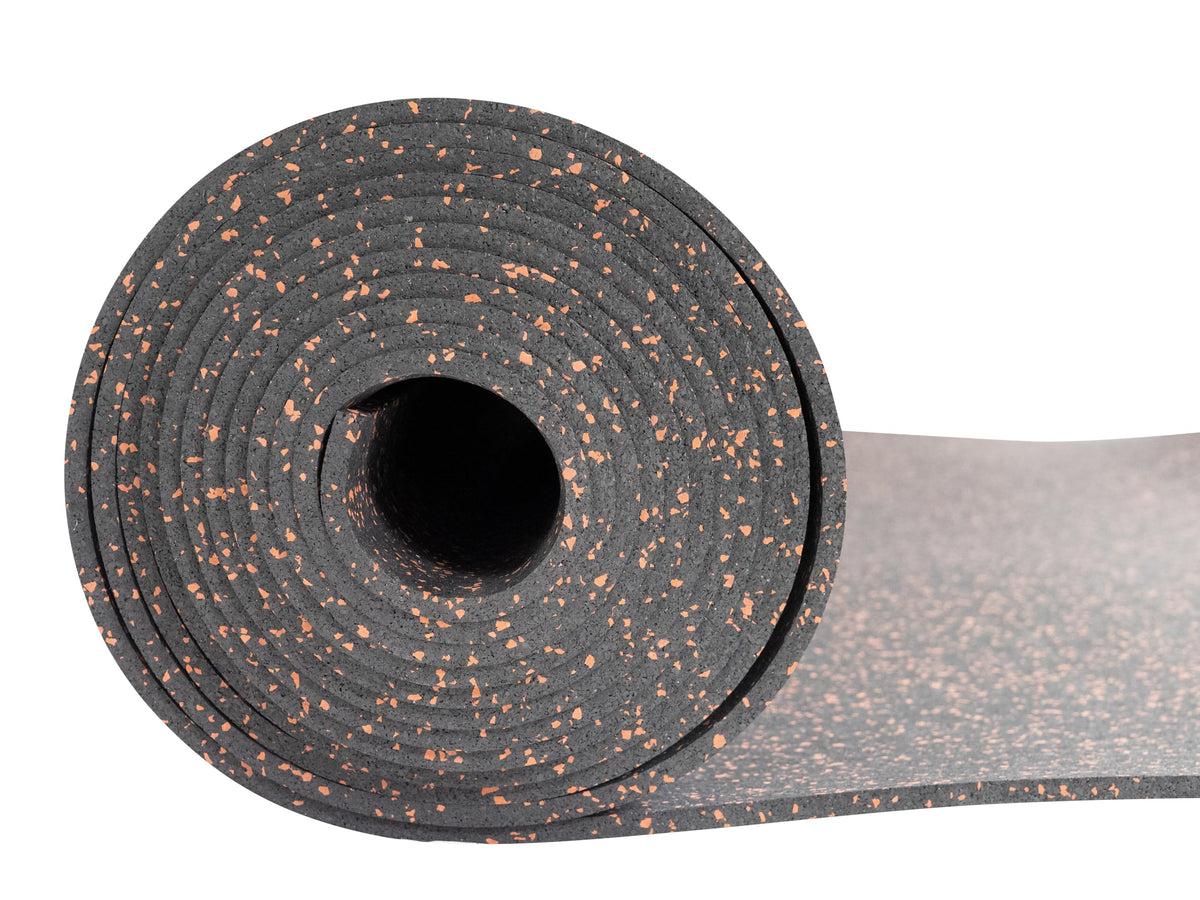 Genaflex Rubber Gym Floor Mat - 8mm Thick - Heavy Duty Commercial Protective Gym Flooring Roll (10% Blue, 4' X 6')