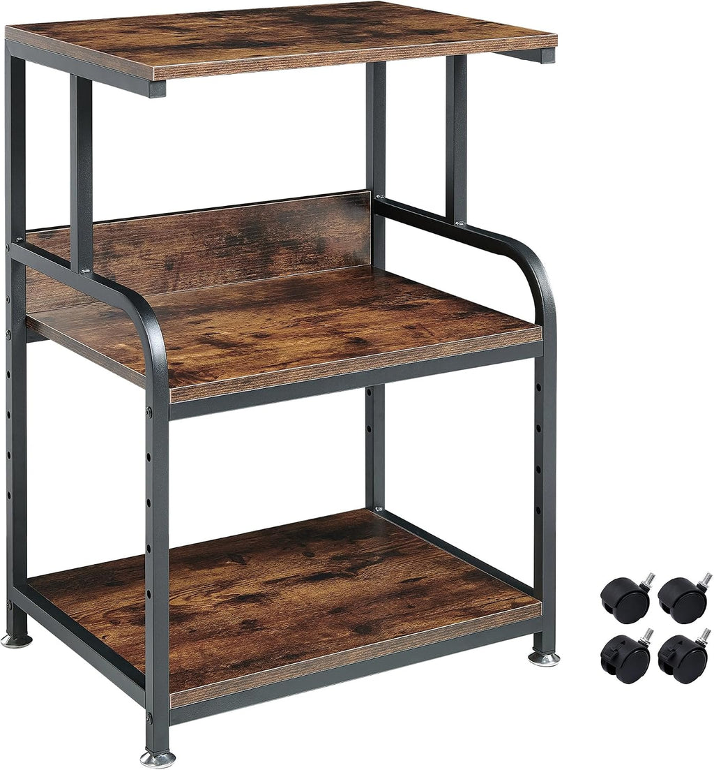 Fannova Printer Stand with Height Adjustable Storage Shelf for Home Office