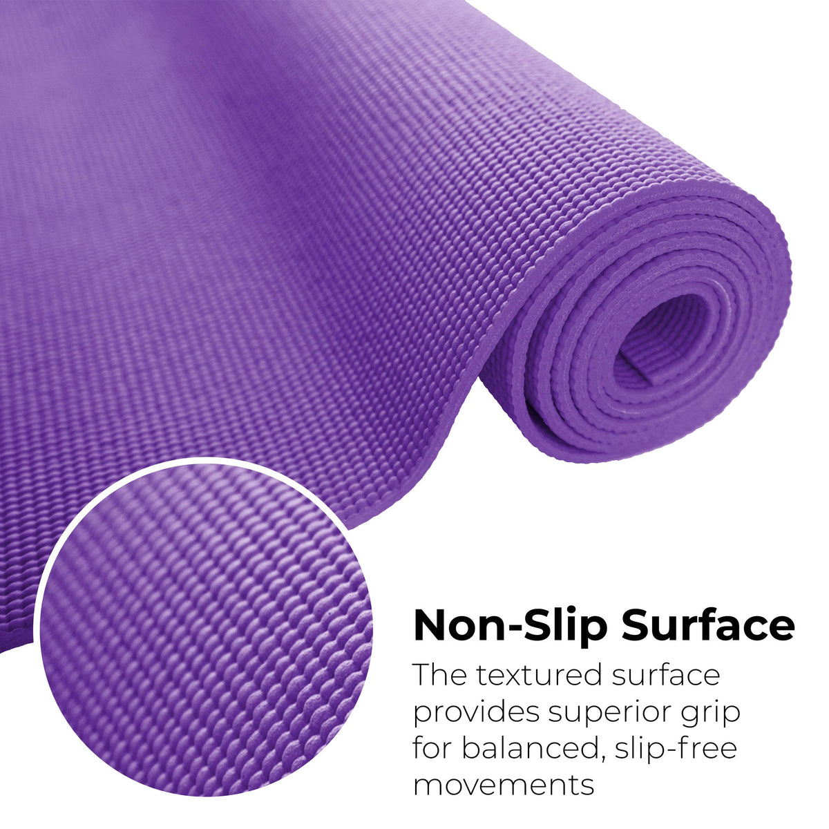 Bulk Yoga Mats, 10 Pack, 4mm Thick, 68x24in